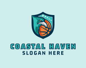 Basketball Eagle Crest logo design