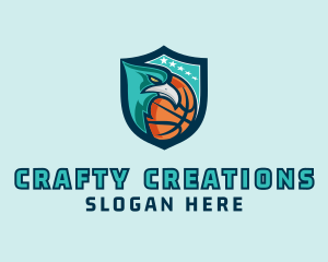 Basketball Eagle Crest logo design