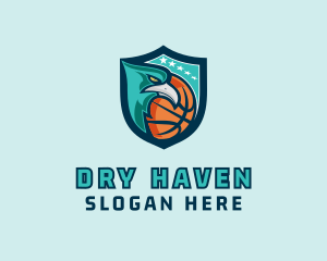 Basketball Eagle Crest logo design