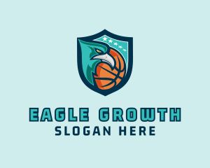 Basketball Eagle Crest logo design