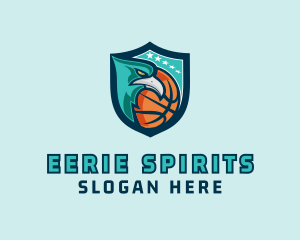 Basketball Eagle Crest logo design