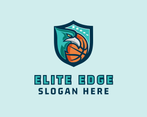 Basketball Eagle Crest logo design