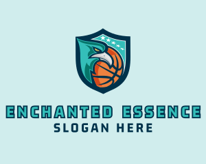 Basketball Eagle Crest logo design