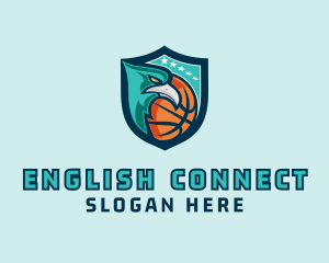 Basketball Eagle Crest logo design