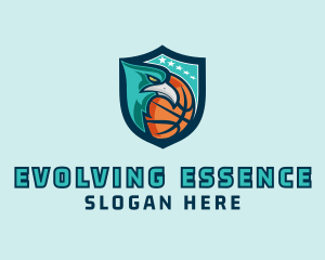 Basketball Eagle Crest logo design