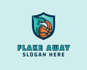 Basketball Eagle Crest logo design