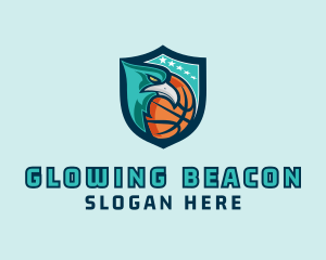 Basketball Eagle Crest logo design