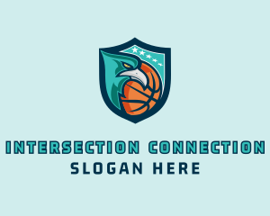 Basketball Eagle Crest logo design