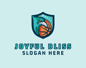 Basketball Eagle Crest logo design