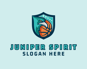 Basketball Eagle Crest logo design