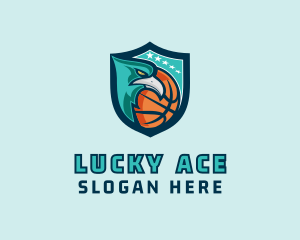 Basketball Eagle Crest logo design