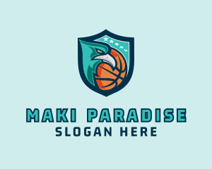 Basketball Eagle Crest logo design