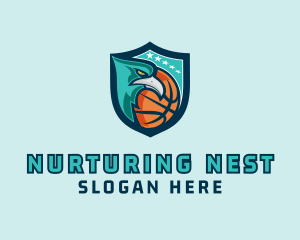 Basketball Eagle Crest logo design