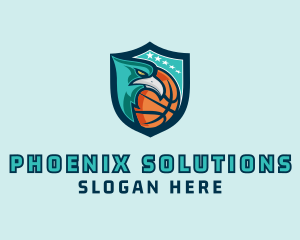 Basketball Eagle Crest logo design