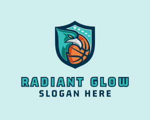 Basketball Eagle Crest logo design