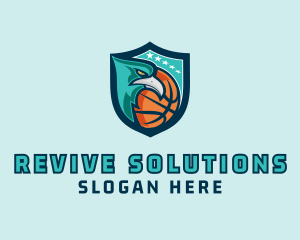 Basketball Eagle Crest logo design