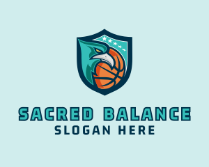 Basketball Eagle Crest logo design