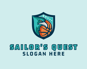 Basketball Eagle Crest logo design