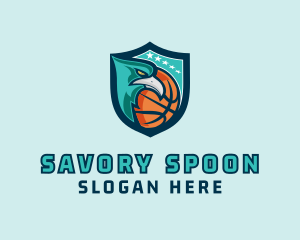 Basketball Eagle Crest logo design