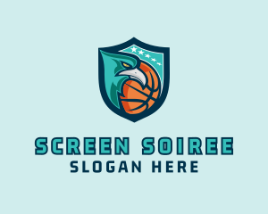 Basketball Eagle Crest logo design