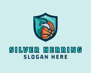 Basketball Eagle Crest logo design