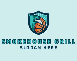 Basketball Eagle Crest logo design