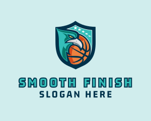 Basketball Eagle Crest logo design