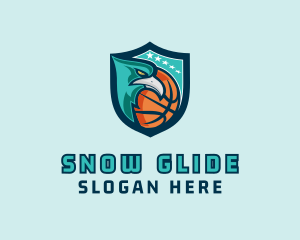 Basketball Eagle Crest logo design