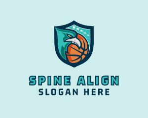 Basketball Eagle Crest logo design