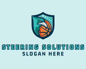 Basketball Eagle Crest logo design