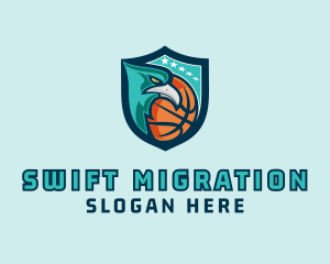 Basketball Eagle Crest logo design