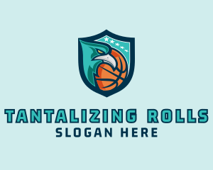 Basketball Eagle Crest logo design