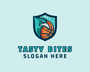 Basketball Eagle Crest logo design