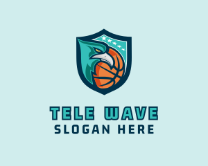 Basketball Eagle Crest logo design