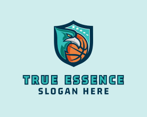 Basketball Eagle Crest logo design