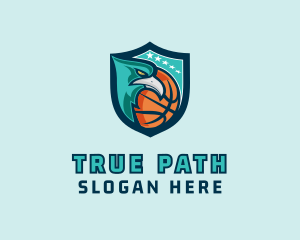 Basketball Eagle Crest logo design