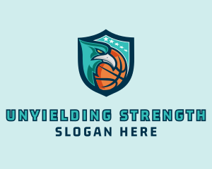 Basketball Eagle Crest logo design