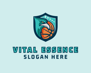 Basketball Eagle Crest logo design