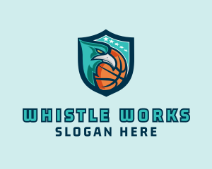 Basketball Eagle Crest logo design