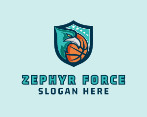 Basketball Eagle Crest logo design