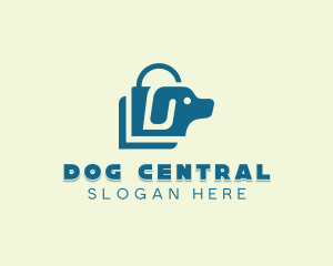 Dog Shopping Bag logo design