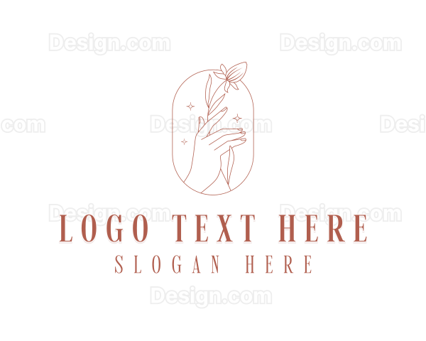 Hand Floral Tulip Logo