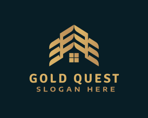 Gold Home Roofing logo design