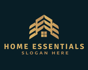 Gold Home Roofing logo design