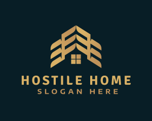 Gold Home Roofing logo design