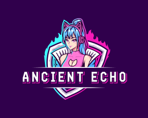 Female Gaming Streamer logo design