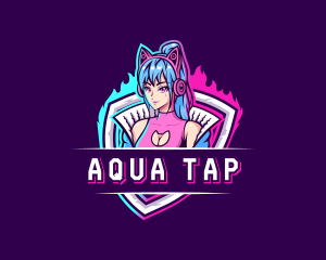 Female Gaming Streamer logo design