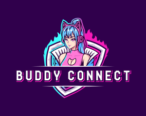 Female Gaming Streamer logo design