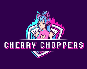 Female Gaming Streamer logo design