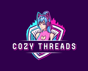 Female Gaming Streamer logo design